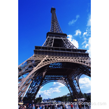 Famous Art Paris Eiffel Tower Oil Painting Decor